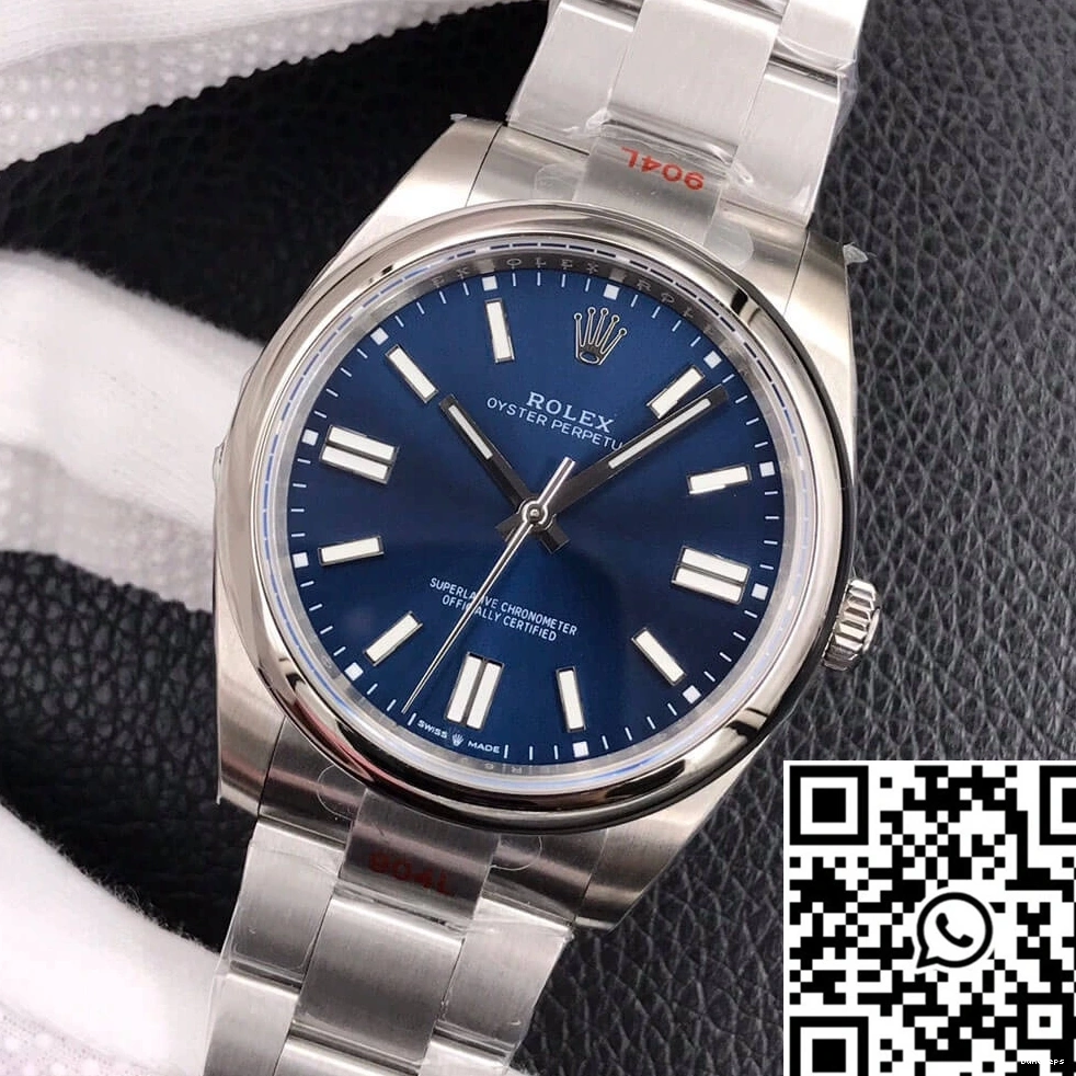 Blue 41MM Dial EW M124300-0003 Factory Oyster Perpetual Rolex 0102